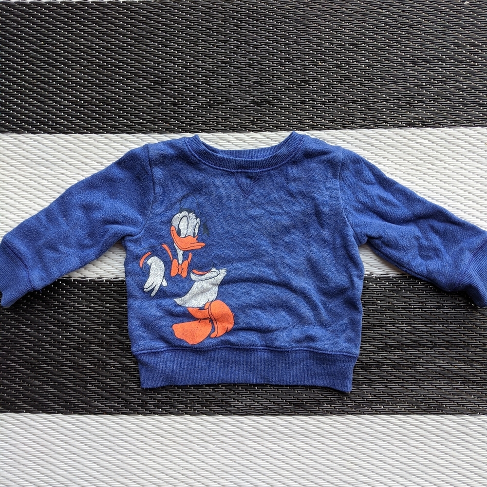 ❄12 Mo Sweatshirt Pullover, Vintage Styled, Donald